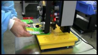 SemiAutomatic Hot Stamping Printing Coder with Pedal by Tritonpackagingcom [upl. by Kristel]