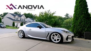 New WHEELS on the 2022 BRZ Anovia White Titans Silvers Neomax amp Morekineticautoworks [upl. by Eetsirk]