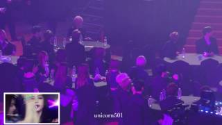 170222 GAON BTS EXO GOT7 reaction to BLACKPINK WHISTLE [upl. by Nodyarg]