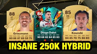 BEST 250K HYBRID SQUAD BUILDER IN FC 25 ULTIMATE TEAM FT GRIEZMANN DALOT amp KOUNDE [upl. by Esme]