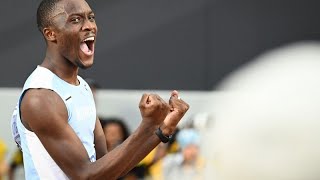 Athlétisme  Letsile Tebogo jeune pionnier africain du 100 m [upl. by Amehsyt558]