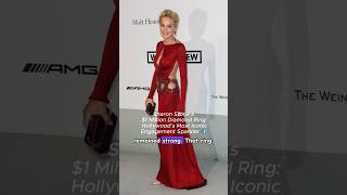 Sharon Stones 1 Million Diamond Ring diamond movie hollywoodlovestory actor hollywoodlove [upl. by Nasar]