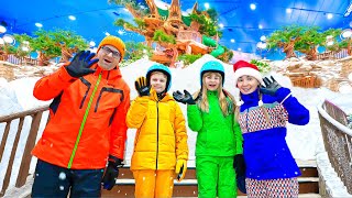 Diana and Romas Snowy Adventures  More Family Trips  Vlog Compilation [upl. by Ainehs]