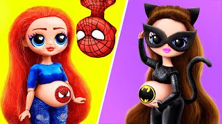 31 Baby Doll Hacks and Crafts  Superheroes and Their Kids DIYs [upl. by Sad]