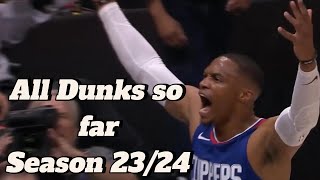 Russell Westbrook Slam Dunk Show 12 JawDropping Dunks  Clippers 202324 Highlights [upl. by Bosch]