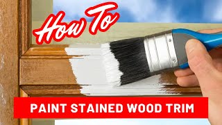 How to Paint Wood Trim Without Sanding [upl. by Seibold]