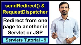 9 sendRedirect method  RequestDispatcher  Include vs Forward  Servlet and JSP Tutorial [upl. by Aienahs979]