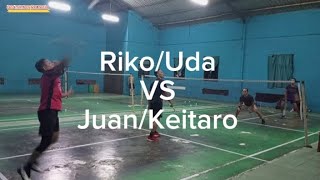 JuanKeitaro VS UdaRiko PB Saung PB 50 Kota badmintonrotmala [upl. by Auqinihs764]