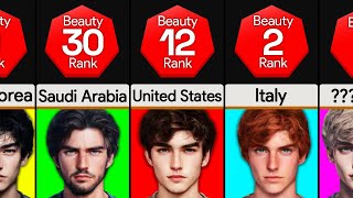 Comparison Most Handsome Men By Nationality [upl. by Cordy]