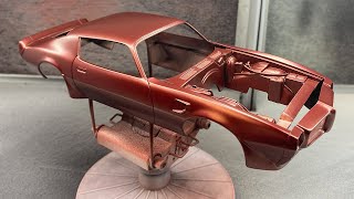 Revell 1970 Pontiac Firebird Build Part 1 Custom Bodywork amp Paint [upl. by Lilllie]