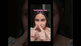 Viral eyeliner hack 👍✅🙀youtubeshorts makeuptips shorts [upl. by Sigismond]