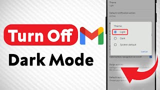 How to Turn Off Dark Mode in Gmail Updated [upl. by Binnie917]