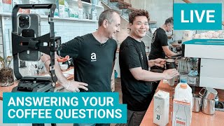 Making Coffee in Our Espresso Bar and Answering Your Coffee Questions [upl. by Shandy932]