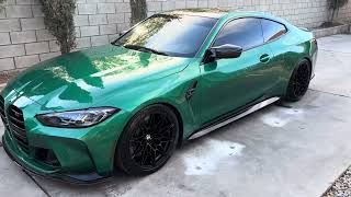 2022 BMW M4 Competition G82 Isle of Man Green [upl. by Merrick]