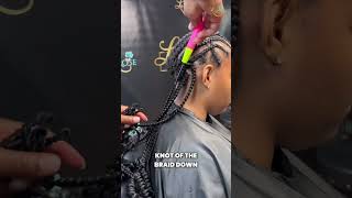 EASIEST CROCHET BRAIDS shortvideo hairbraids subscribemychannel braidhairstyle haircare [upl. by Maure]