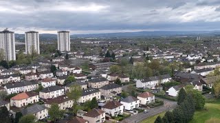 Knightswood Glasgow Churches Council estate managed to enter Shopping places and more [upl. by Saloma]