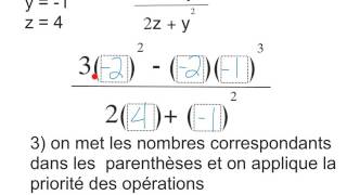 valeur numérique dune expression algébrique [upl. by Aitnohs]