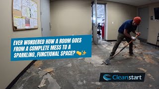 🔹 Cleanstart BehindtheScenes Unusable Room to StateoftheArt Locker Room 🔹 [upl. by Kaitlyn]