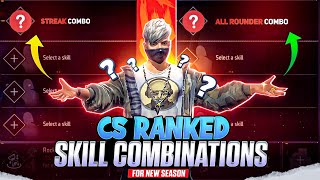 NEW SEASON CS RANK BEST CHARACTER COMBINATION  BEST CHARACTER COMBINATION FOR CS RANK [upl. by Llenrod382]