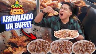 ARRUINANDO un BUFFET de TACOS 🌮  Todo lo que Pueda Comer por 99 Pesos 🇲🇽🔥 [upl. by Knah821]