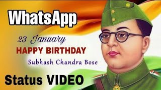 23 January Birth anniversary of neta ji Subhash chandra bose  Status on Subhash chandra bose [upl. by Eiclud]