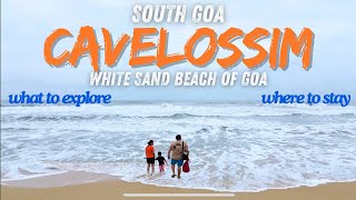 Cavelossim Beach  South Goa’s famous beach  Noida to Goa Road trip in Monsoon  White sand beach [upl. by Darin358]