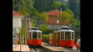 Tranvia a dentiera Strub Sassi  Superga nel 1996 [upl. by Nauqas196]