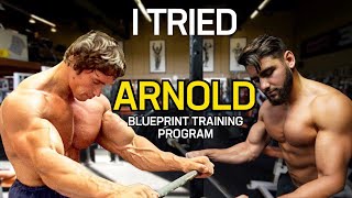 I Tried Arnold Schwarzeneggers Blueprint Training Program [upl. by Nyrahtak947]