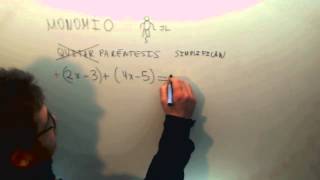 Operaciones con monomios Simplificar parentesis Matematicas 2º ESO Academia Usero Estepona [upl. by Ijies]