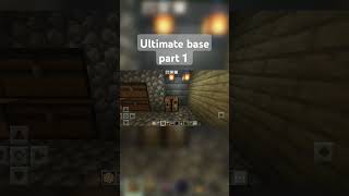 Ultimate base part 1 thunderbolt uchiha gaming ⚡ New short minecraft [upl. by Faber]