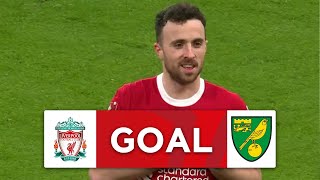 GOAL  Diogo Jota  Liverpool 31 Norwich City  Fourth Round  Emirates FA Cup 202324 [upl. by Noemi]