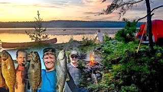 Overnight Wild Wilderness Camping Fishing Adventure  Campfire Cooking  Living off Fish [upl. by Leipzig]