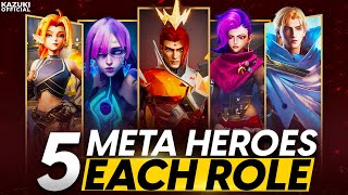 TOP 5 META HEROES FROM EVERY ROLE TO BAN OR PICK IN SEASON 30 [upl. by Marcoux]