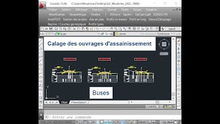 Projet routier Calage des ouvrages dassainissement  Buses [upl. by Ronn]