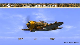 iL2 1946 Air Assault Malta June 1940 in game simulated il21946 [upl. by Gnilrac497]