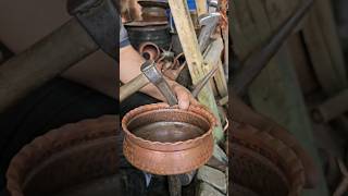 Making a special copper bowl coppersmith copperbowl trend satisfying [upl. by Neelrihs501]