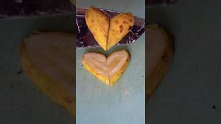 Banana cutting heart style cuttingskills rogator satisfying viralvideo trending fyp shorts [upl. by Annonyw]