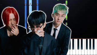 wave to earth  love Easy Piano Tutorial [upl. by Ecilahs]