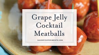 Grape Jelly Meatballs [upl. by Bonilla323]