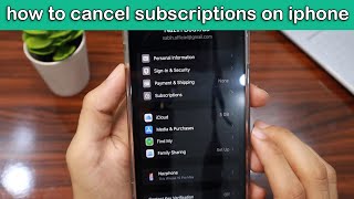 How to Cancel Subscriptions on iPhone Step by Step [upl. by Hershel188]