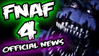 FNAF 4 NEWS  MORE FNAF GAMES  Five Nights at Freddys 4 Trailer Official [upl. by Eidnahs]