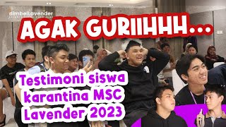 Testimoni siswa karantina MSC Lavender 2023 [upl. by Oiril947]