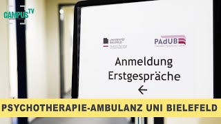 PsychotherapieAmbulanz Uni Bielefeld  Wo Studierende Hilfe finden  Campus TV Uni Bielefeld [upl. by Neih]