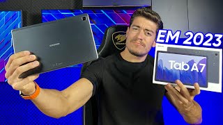 UNBOXING GALAXY TAB A7 VALE A PENA EM 2023 É BOM E BARATO [upl. by Alissa]