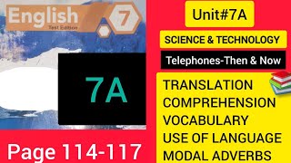 Unit72A TelephonesThen And Now Translation amp Solved Exercise  Class 7th English [upl. by Healy631]