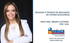 DILUIÇÃO E TÉCNICA DE APLICAÇÃO DA TOXINA BOTULÍNICA  DRª RENATA OLIVEIRA [upl. by Peacock]