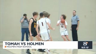 Holmen secures MVC win over Tomah 7863 [upl. by Yessac]