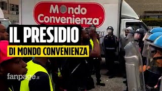 Tensione al presidio di Mondo Convenienza “Basta sfruttamento lavoriamo fino a 12 ore al giorno” [upl. by Chrisoula]