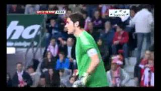 Iker Casillas Vs Fan  Sporting Gijon VS Real Madrid [upl. by Harty]