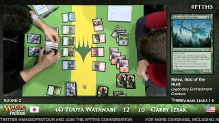 Pro Tour Theros  Theros Draft Round 2  1 Josh UtterLeyton vs Mark Morrison [upl. by Ahsiuqal302]